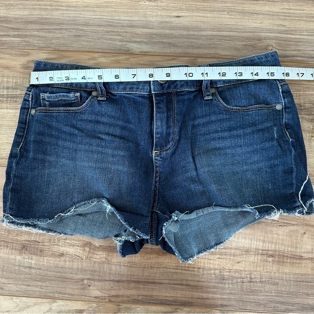PAIGE Indigo Denim Bobby Cutoff Short - Picture 4 of 7